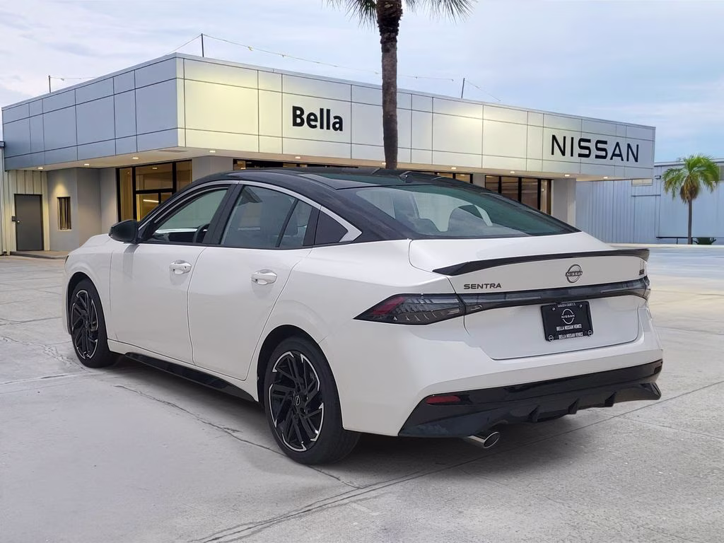 2026 Aspen White/Super Black Nissan Sentra SR FWD Sedan