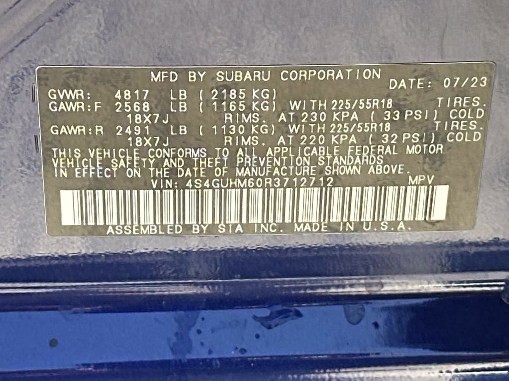 2024 Sapphire Blue Pearl Subaru Crosstrek Limited AWD SUV