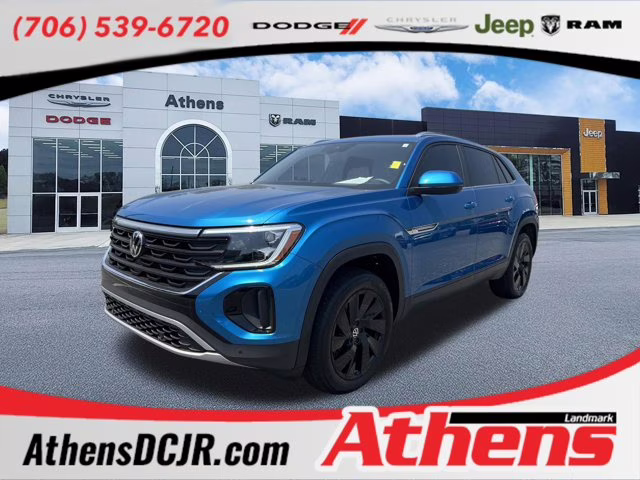 2024 Kingfisher Blue Metallic Volkswagen Atlas Cross Sport 2.0T SE w/Technology FWD SUV