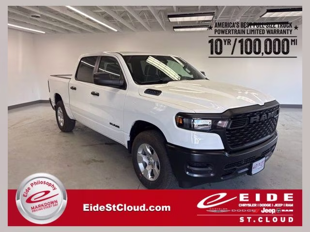 2026 Bright White Clearcoat Ram 1500 Tradesman 4X4 Truck