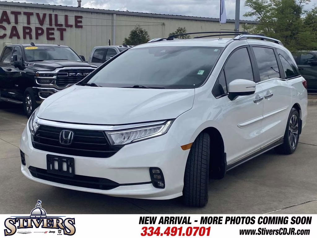 2022 Platinum White Pearl Honda Odyssey EX-L FWD Van