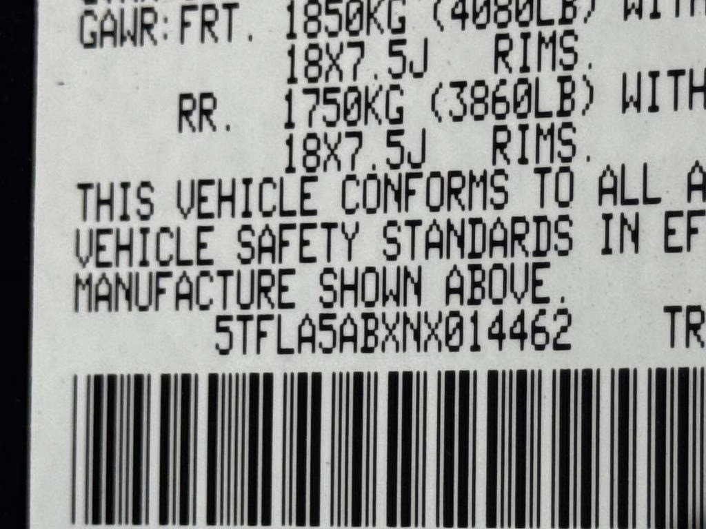 2022 Blueprint Toyota Tundra SR5 RWD Truck