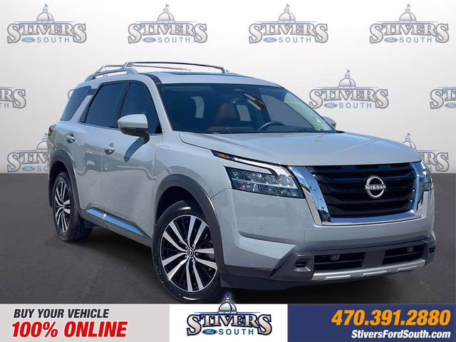 2024 Boulder Gray Pearl Nissan Pathfinder Platinum FWD SUV