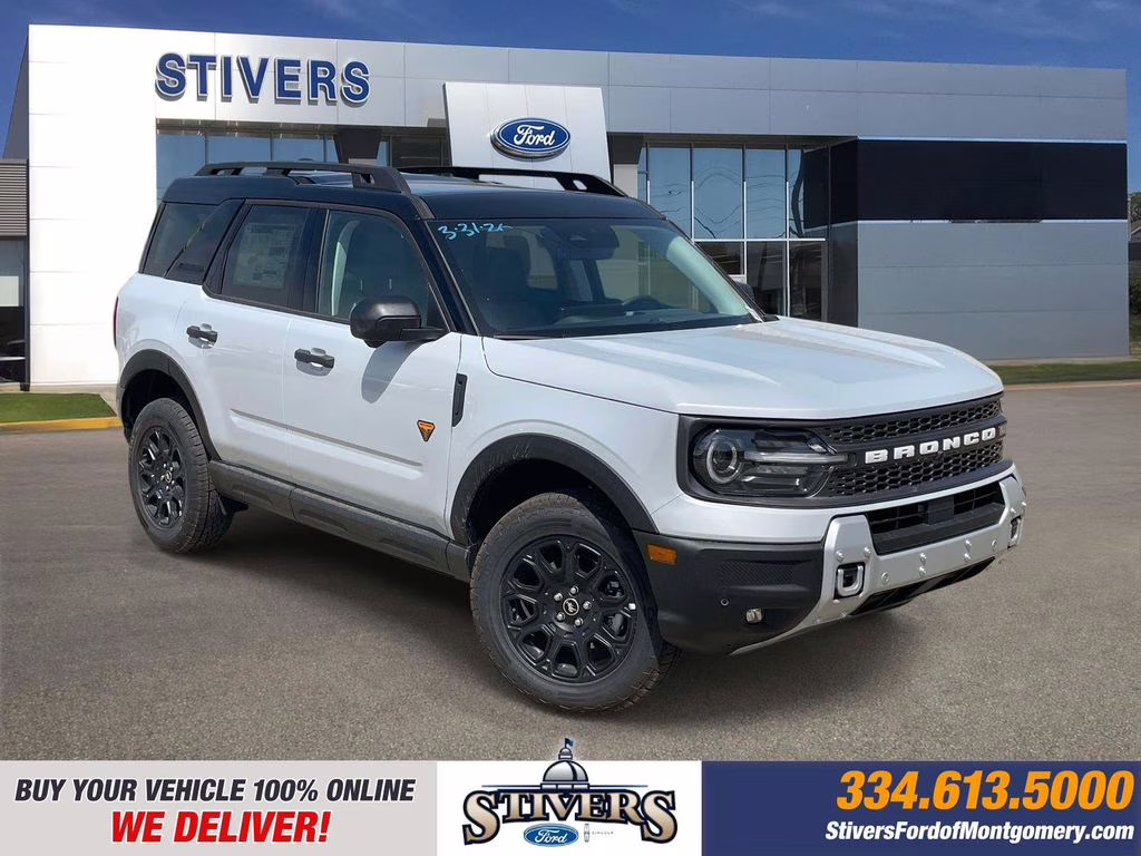 2026 White Ford Bronco Sport Badlands 4X4 SUV