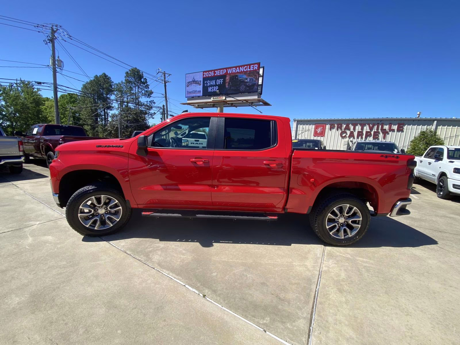 2022 Red Hot Chevrolet Silverado 1500 LTD LT 4X4 Truck