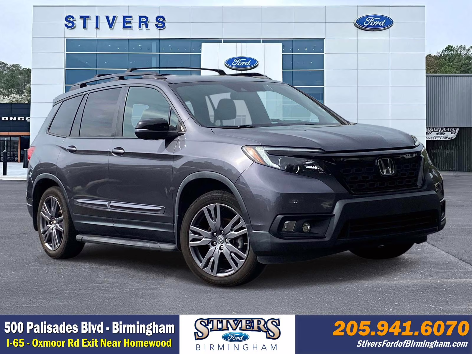 2021 Modern Steel Metallic Honda Passport EX-L FWD SUV