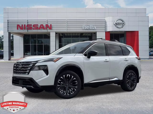 2026 Everest White Pearl/Super Black Nissan Rogue Platinum AWD SUV