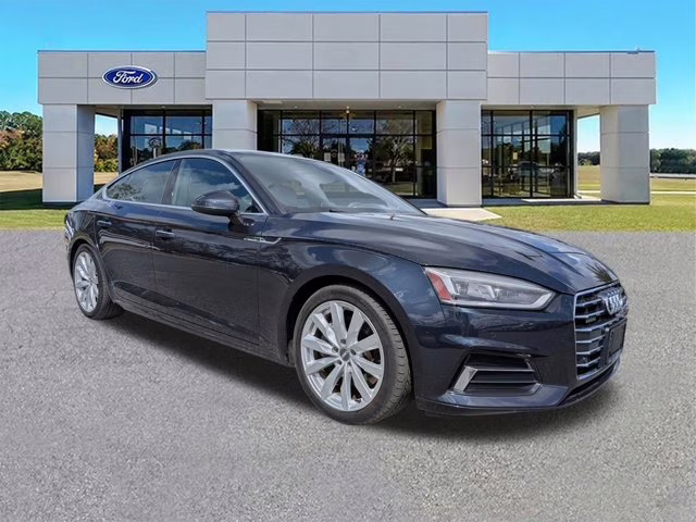 2018 Moonlight Blue Audi A5 Sportback Premium Plus AWD Hatchback