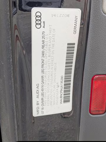 2018 Moonlight Blue Audi A5 Sportback Premium Plus AWD Hatchback