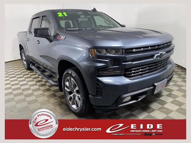 2021 Shadow Gray Metallic Chevrolet Silverado 1500 RST 4X4 Truck