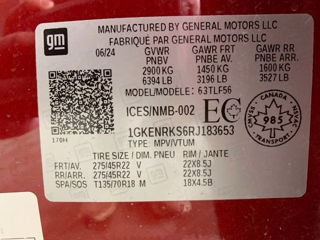 2024 Red GMC Acadia Denali AWD SUV