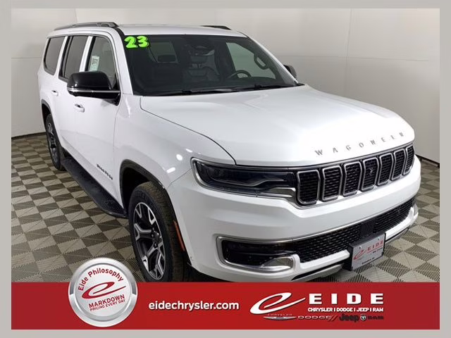 2023 Bright White Clearcoat Jeep Wagoneer L Series III 4X4 SUV