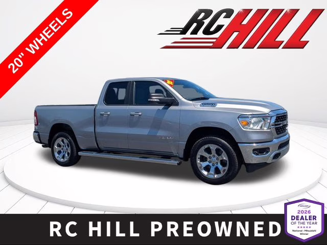 2022 Billet Silver Metallic Clearcoat Ram 1500 Big Horn/Lone Star 4X4 Truck