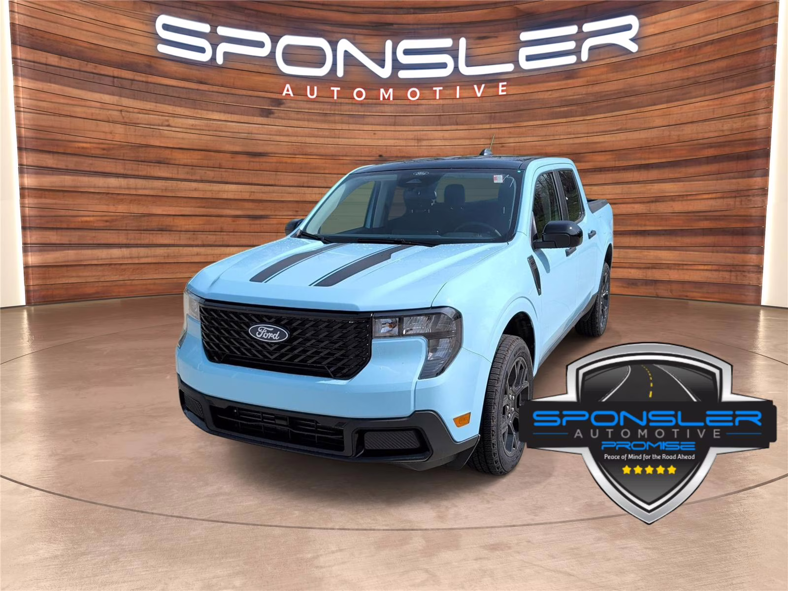 2026 Light Blue Ford Maverick XLT AWD Truck