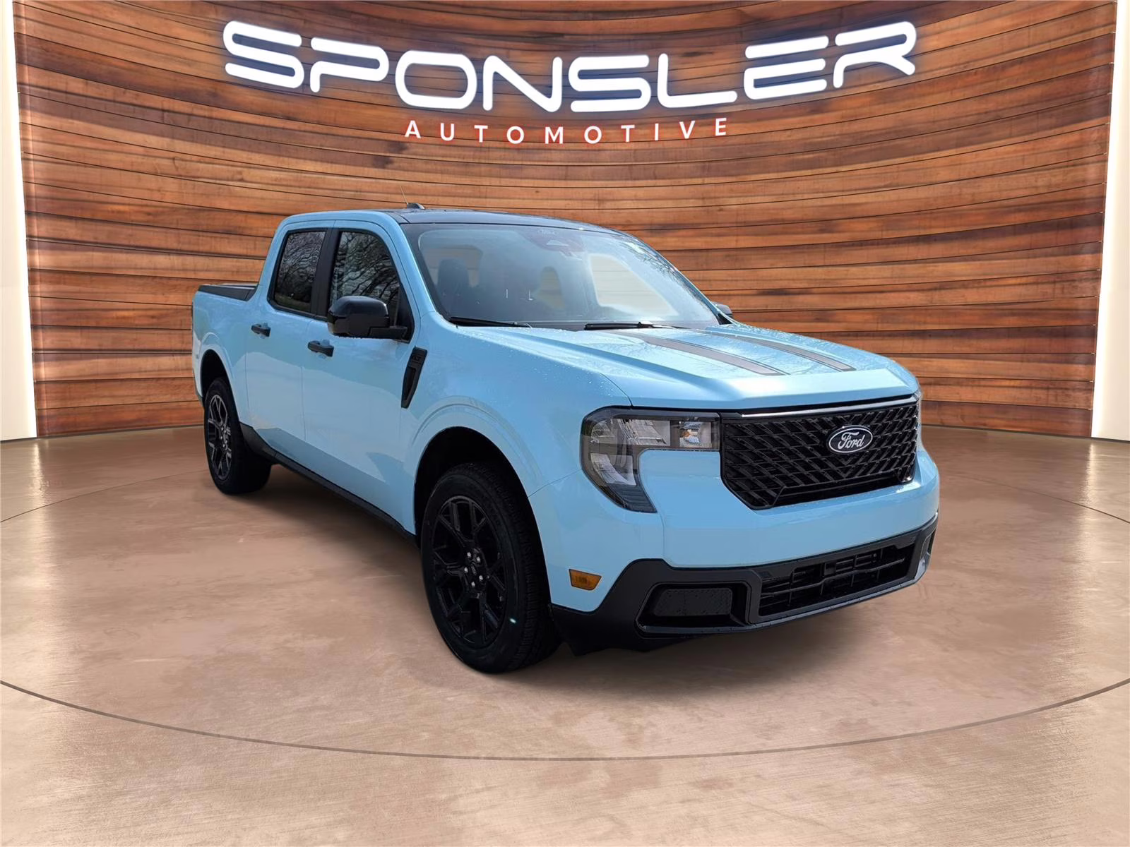 2026 Light Blue Ford Maverick XLT AWD Truck