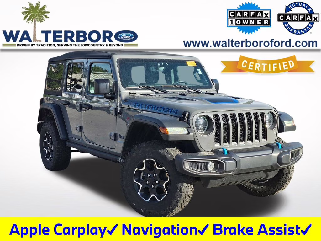 2023 Sting-Gray Clearcoat Jeep Wrangler Rubicon 4xe 4X4 SUV