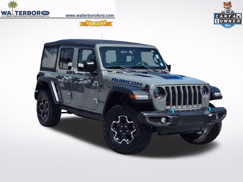 2023 Sting-Gray Clearcoat Jeep Wrangler Rubicon 4xe 4X4 SUV