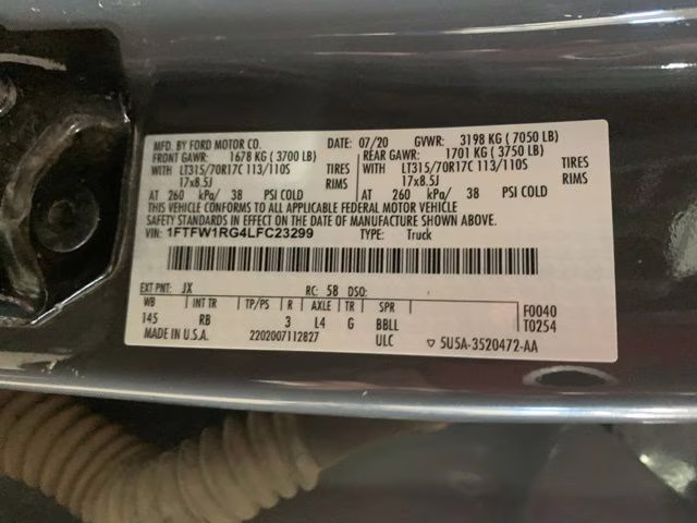 2020 Lead Foot Ford F-150 Raptor 4X4 Truck