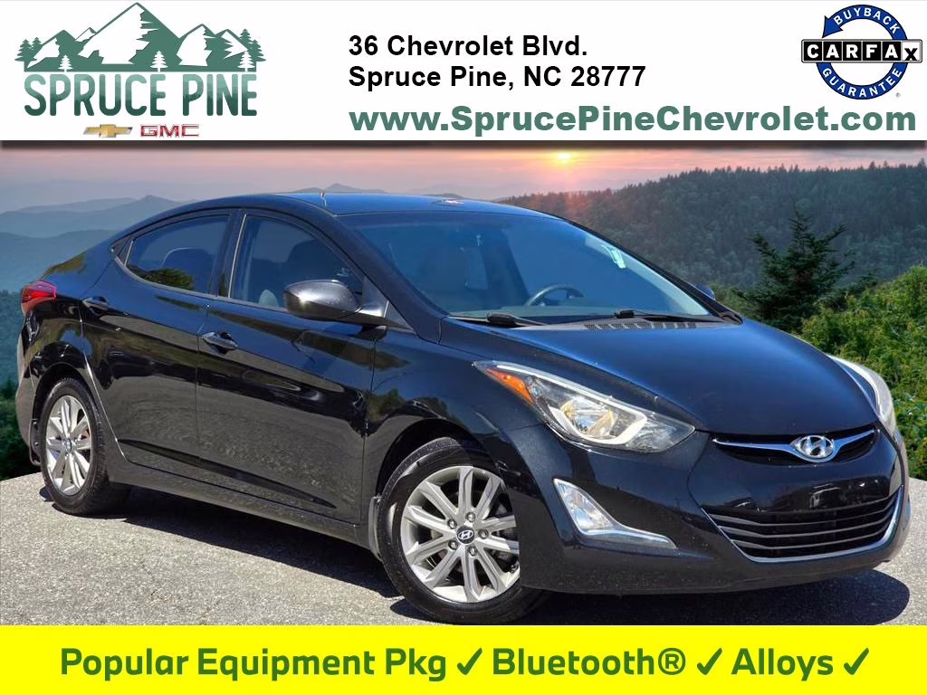 2016 Phantom Black Hyundai Elantra SE FWD Sedan
