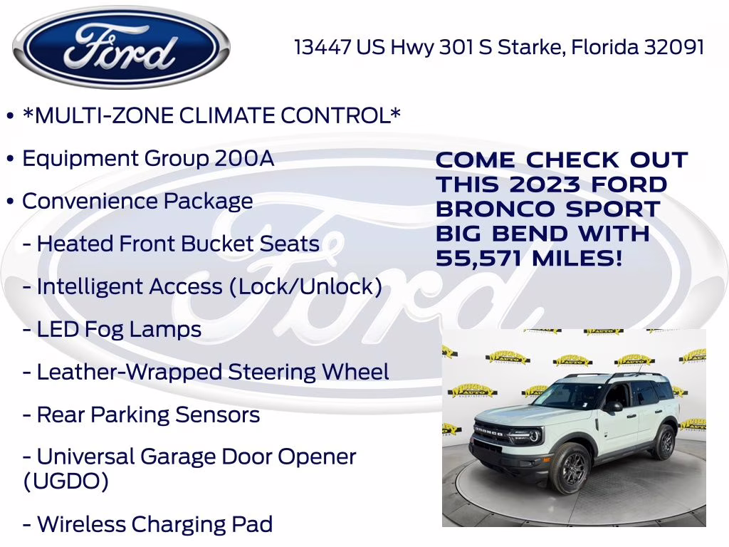 2023 Cactus Ford Bronco Sport Big Bend 4X4 SUV