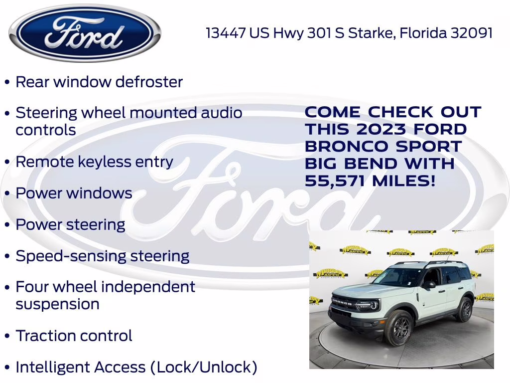 2023 Cactus Ford Bronco Sport Big Bend 4X4 SUV