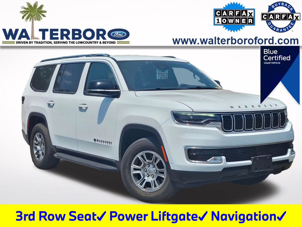 2023 Bright White Clearcoat Jeep Wagoneer Base 4X4 SUV