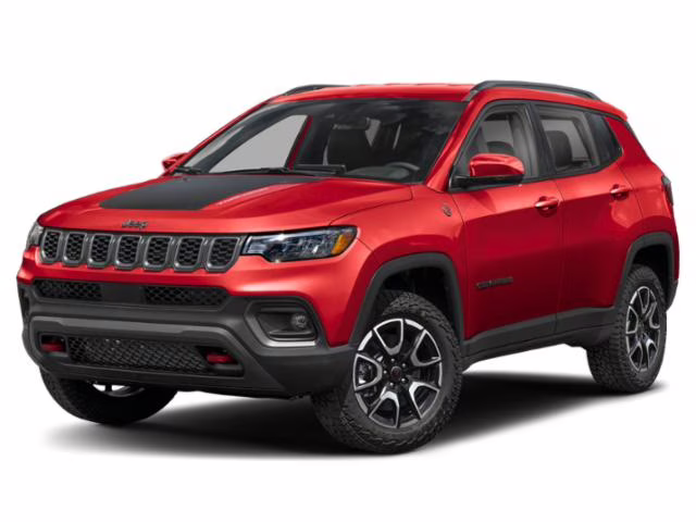 2025 Red Hot Pearlcoat Jeep Compass Trailhawk 4X4 SUV