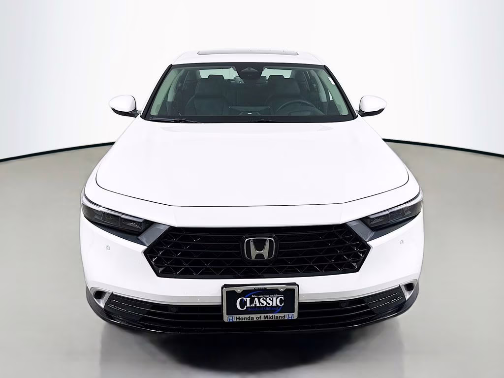 2026 Platinum White Pearl Honda Accord Hybrid Touring FWD Sedan