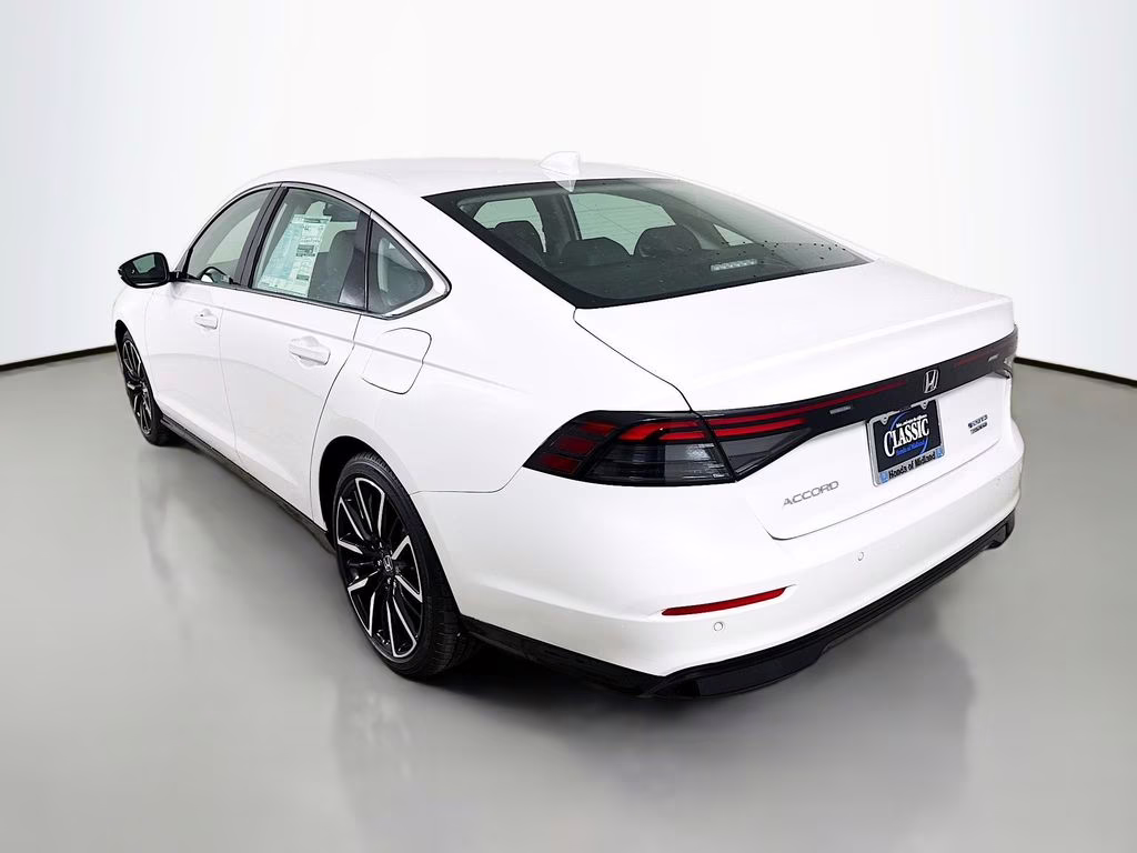 2026 Platinum White Pearl Honda Accord Hybrid Touring FWD Sedan