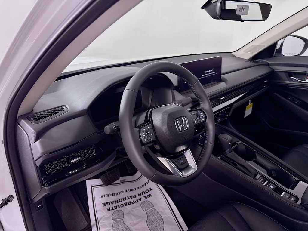 2026 Platinum White Pearl Honda Accord Hybrid Touring FWD Sedan