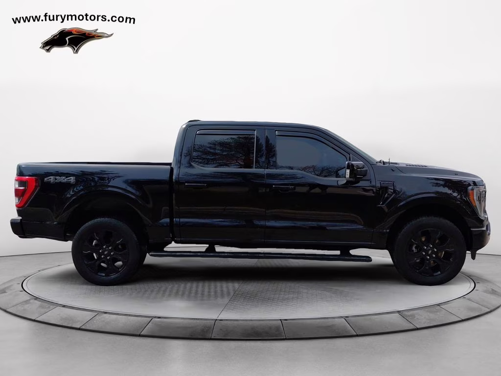 2023 Black Metallic Ford F-150 Lariat Sport w/Black Appearance & Twin Panel Moonr 4X4 Truck