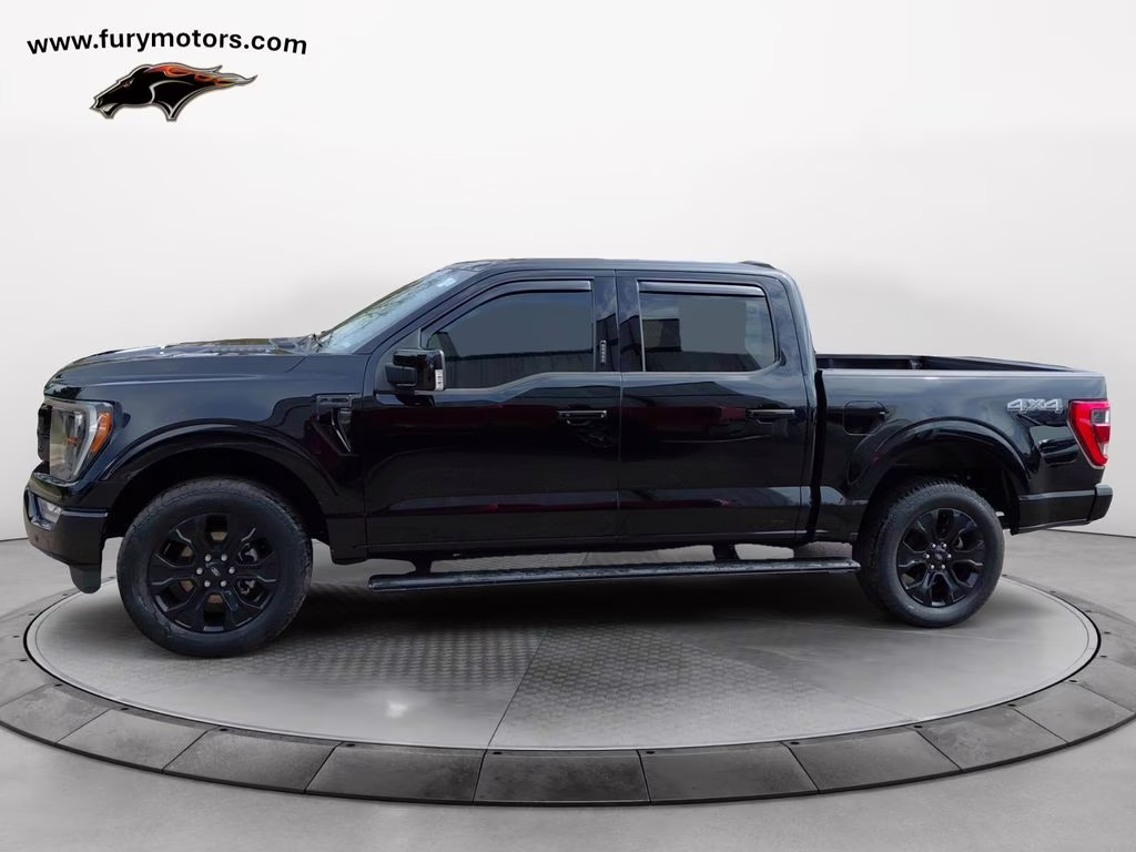 2023 Black Metallic Ford F-150 Lariat Sport w/Black Appearance & Twin Panel Moonr 4X4 Truck
