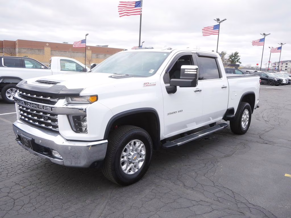 2021 Summit White Chevrolet Silverado 3500HD LTZ 4X4 Truck