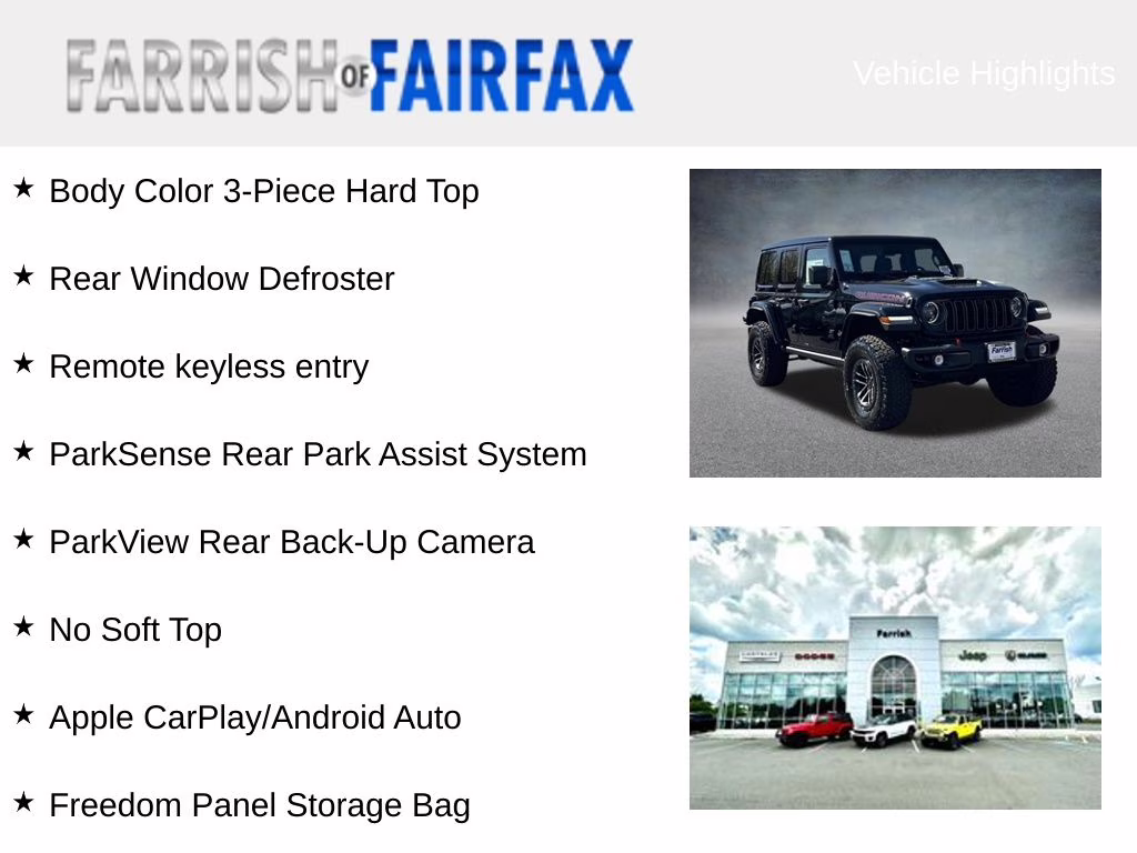 2026 Black Clearcoat Jeep Wrangler Rubicon X 4X4 SUV