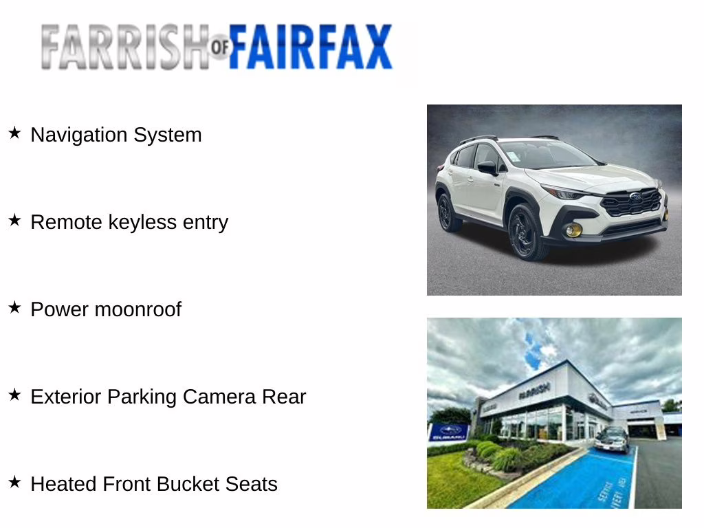 2026 Crystal White Pearl Subaru Crosstrek Hybrid Sport AWD SUV