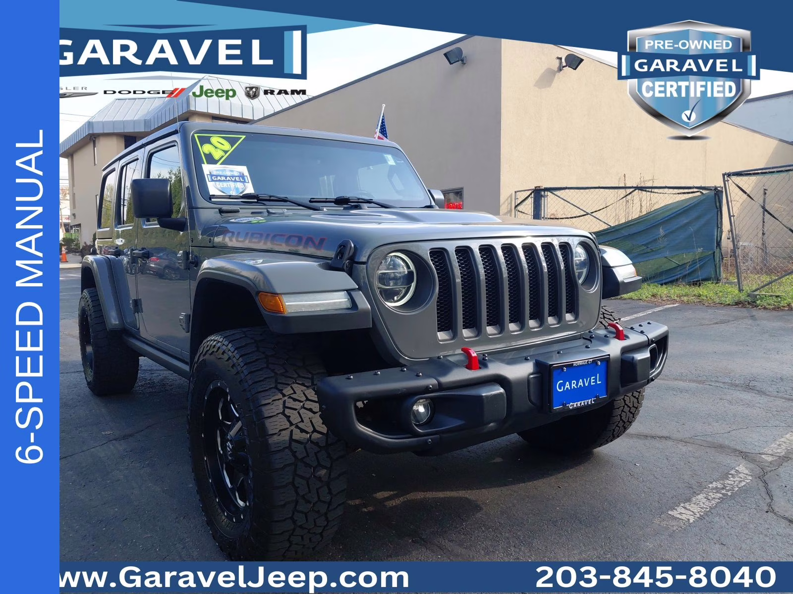 2020 Sting-Gray Clearcoat Jeep Wrangler Unlimited Rubicon 4X4 SUV