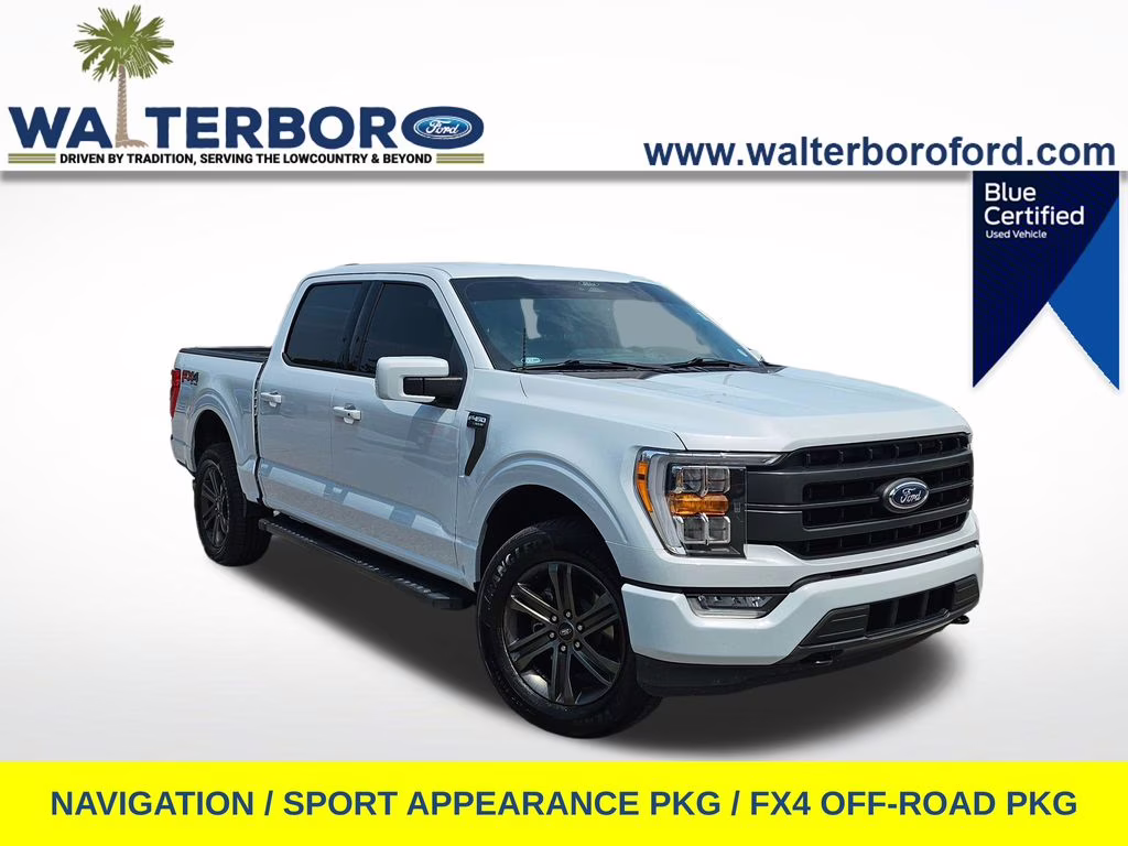 2022 White Metallic Ford F-150 Lariat 4X4 Truck