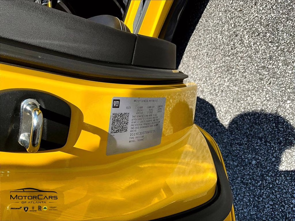 2025 Competition Yellow Tintcoat Metallic Chevrolet Corvette Z06 2LZ RWD Convertible