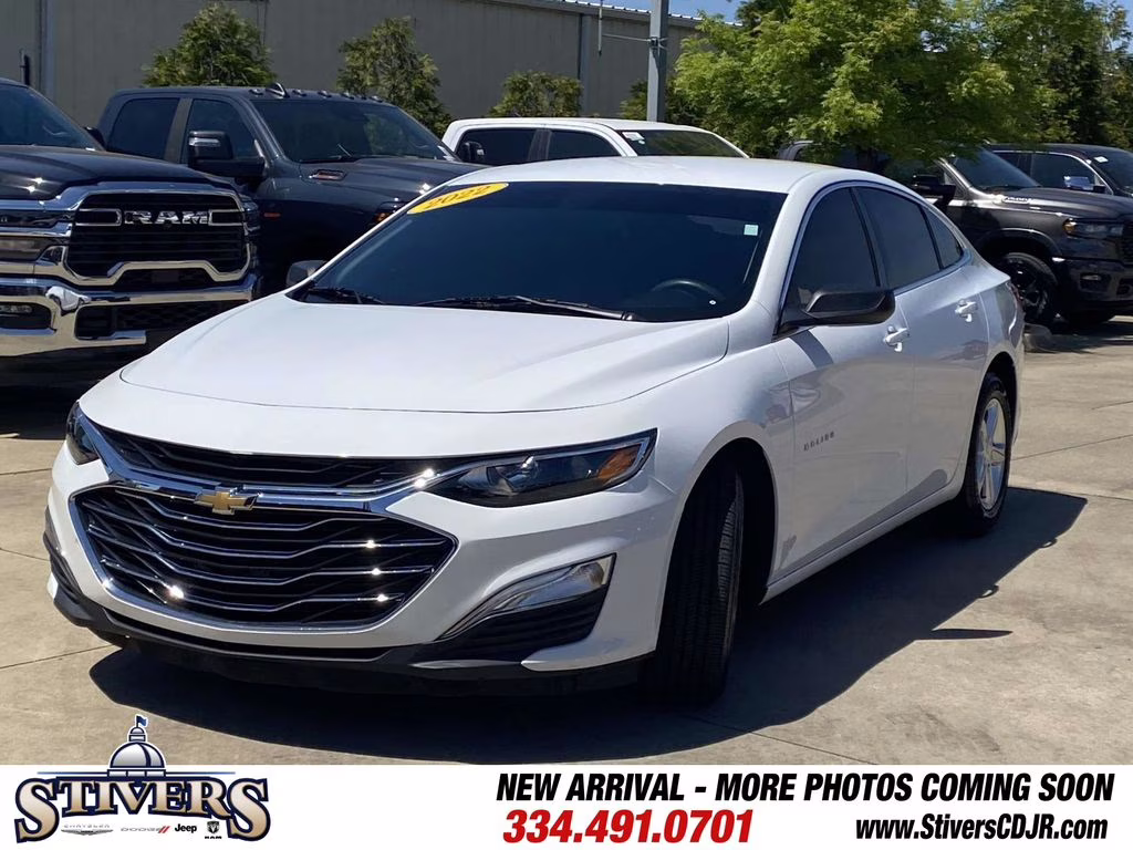 2022 Summit White Chevrolet Malibu LS FWD Sedan