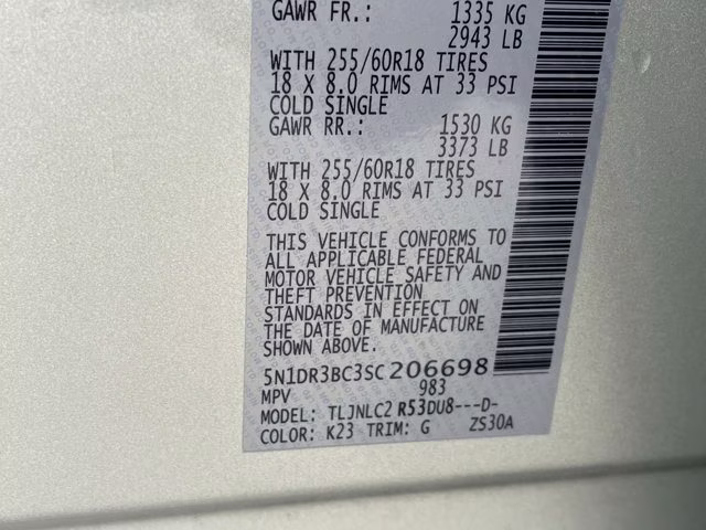 2025 Brilliant Silver Metallic Nissan Pathfinder SV 4X4 SUV