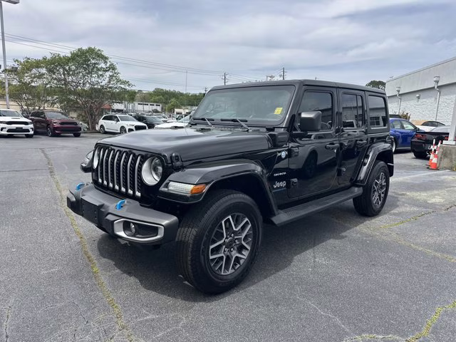 2023 Black Clearcoat Jeep Wrangler 4xe Sahara 4X4 Convertible