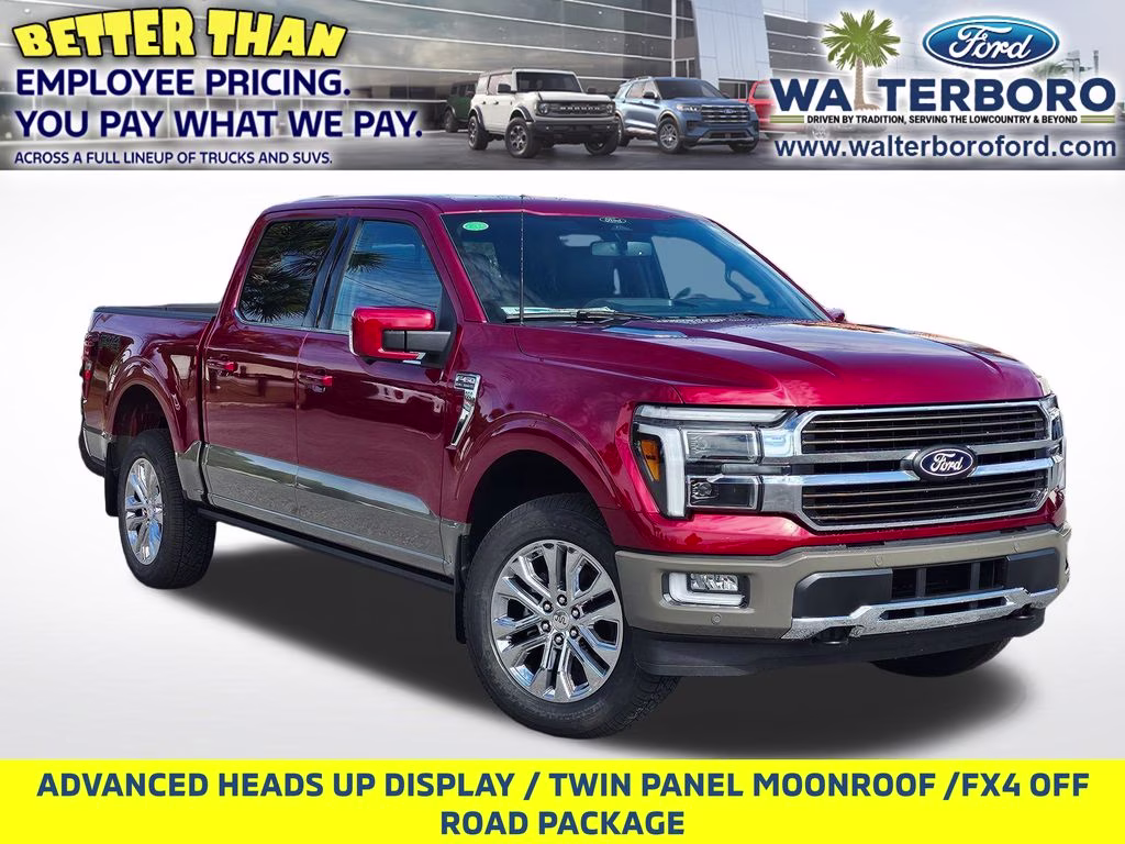 2026 Ruby Red Metallic Tinted Clearcoat Ford F-150 King Ranch 4X4 Truck