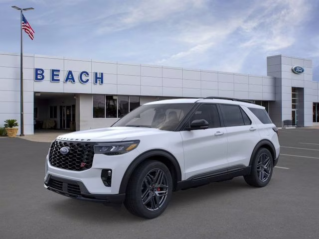 2026 White Metallic Ford Explorer ST 4X4 SUV