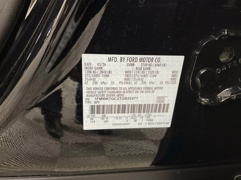 2026 Black Ford Explorer ST RWD SUV
