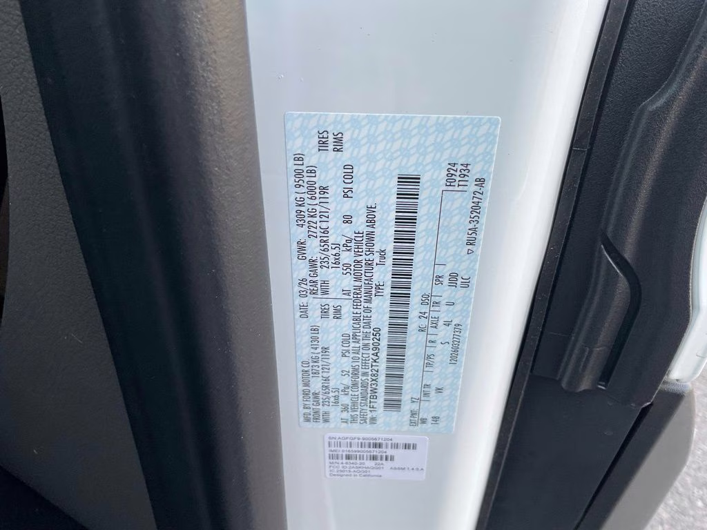 2026 Oxford White Ford Transit-350 Base RWD Van