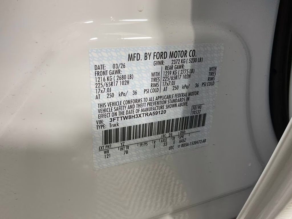 2026 Oxford White Ford Maverick XLT FWD Truck