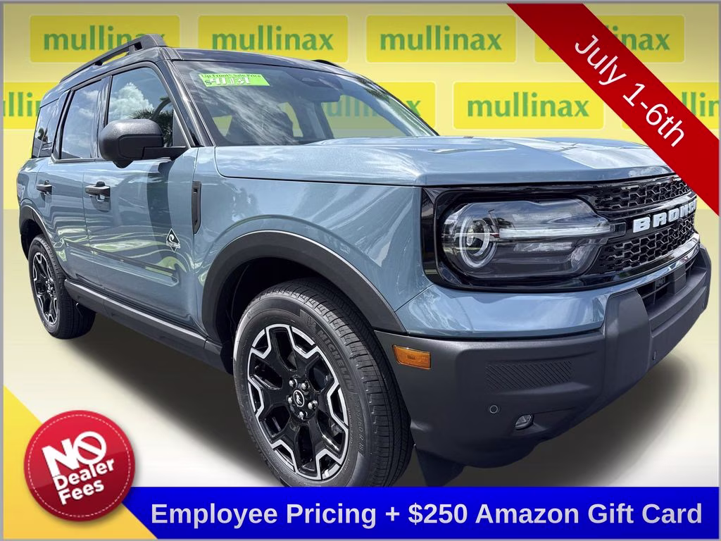 2026 Azure Gray Metallic Tri-Coat Ford Bronco Sport Outer Banks 4X4 SUV