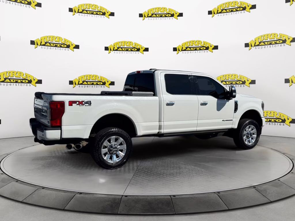 2021 Star White Metallic Tri-Coat Ford Super Duty F-350 SRW Platinum 4X4 Truck