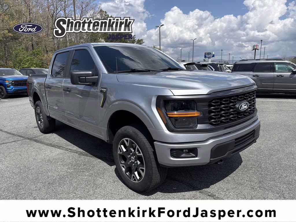 2024 Silver Metallic Ford F-150 STX 4X4 Truck