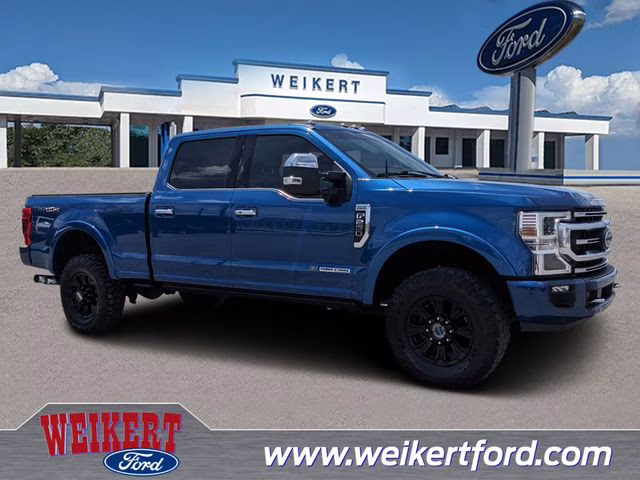 2022 Blue Metallic Ford Super Duty F-250 SRW Platinum 4X4 Truck